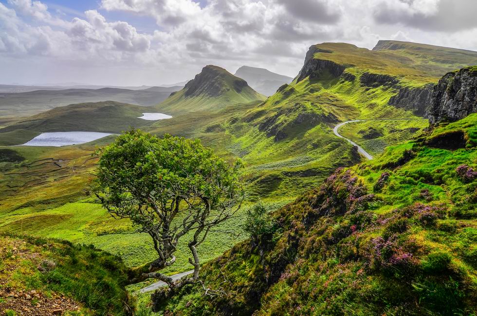 Quiraing mountains Isle of Skye